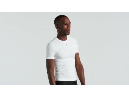 SPECIALIZED Men's Seamless Light Short Sleeve Baselayer White