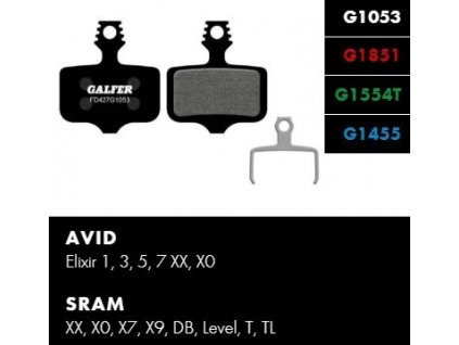 Brzdové Doštičky/Platničky GALFER SRAM FD427 ROAD