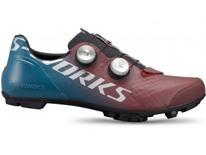 SPECIALIZED S-Works Recon Mountain Bike Shoes Tropical Teal/ Maroon/Silver