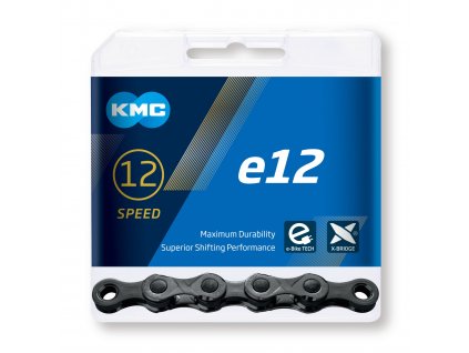 Reťaz KMC e12 BlackTech pre elektrobicykle 12 Speed