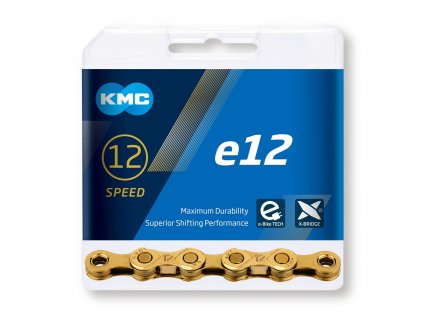 39749 retaz kmc e12 gold ti n pre elektrobicykle 12 speed 130 clankov