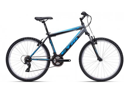 CTM Axon Matná Čierna/Bledo Modrá  Horský bicykel