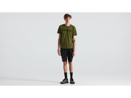 SPECIALIZED Men's Wordmark Short Sleeve T-Shirt Olive Green
