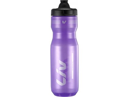 LIV CleanSpring Water Bottle 750CC Transparent Purple/Silver
