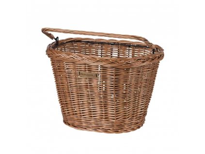 BASIL Bremen Wicker KF - bicycle basket - front - nature