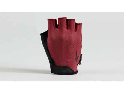 SPECIALIZED Men's Body Geometry Sport Gel Short Finger Gloves Maroon