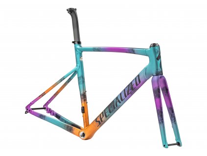 SPECIALIZED Allez Sprint Frameset Gloss Ink Technique/Lagoon Blue, Purple Orchid, Orange Tint/Midnight Shadow