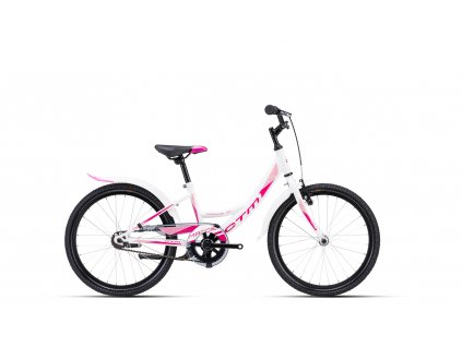 CTM Maggie 1.0 Biela Perleť/Ružová  Detský bicykel
