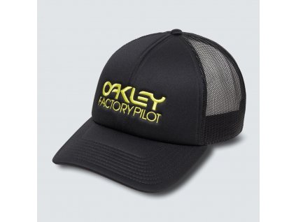 OAKLEY Factory Pilot Trucker Hat Black/Sulphur  Šiltovka