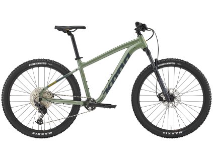 KONA Cinder Cone Gloss Metallic Green w/ Matte Black Forest & Indicator Yellow Decals  Horský bicykel