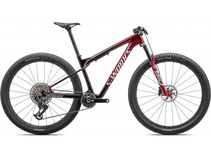 SPECIALIZED S-Works Epic World Cup Gloss Red Tint/Flake Silver Granite/Metallic White Silver