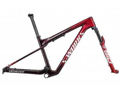 SPECIALIZED S-Works Epic World Cup Frameset Gloss Red Tint/Flake Silver Granite