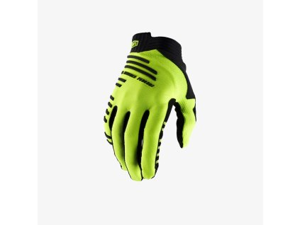100% R-Core Gloves Fluo Yellow (Veľkosť rukavíc XL)