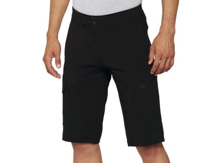 100% Ridecamp Shorts W/ Liner Black (Veľkosť oblečenia 36)