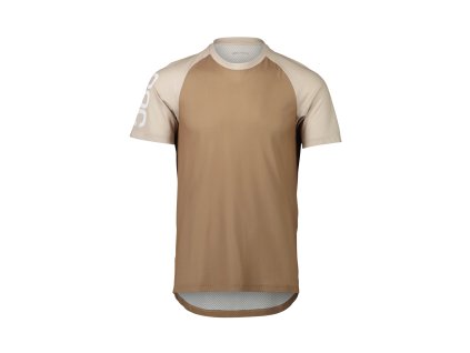 POC MTB Pure Tee Jasper Brown/Lt Sandstone Beige  Cyklistický dres