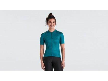 SPECIALIZED Women's SL Air Distortion Short Sleeve Jersey Tropical Teal