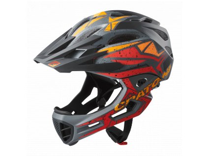 CRATONI C-Maniac Pro Black/Red/Orange Matt  Integrálna prilba na bicykel