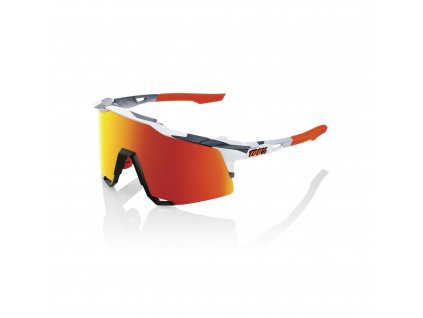 100% SPEEDCRAFT - Soft Tact Grey Camo - HiPER Red Multilayer Mirror Lens  Športové cyklistické okuliare