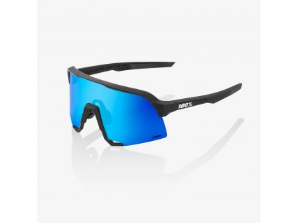 100% S3 - Matte Black - HiPER Blue Multilayer Mirror Lens  Športové cyklistické okuliare