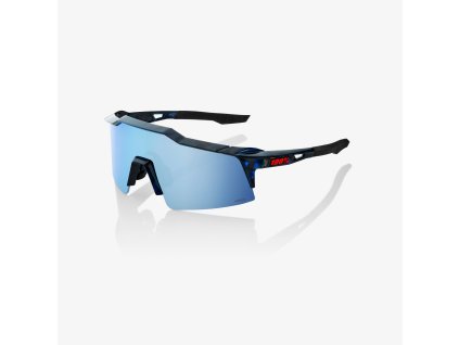 100% SPEEDCRAFT SL - Black Holographic - HiPER Blue Multilayer Mirror Lens  Športové cyklistické okuliare