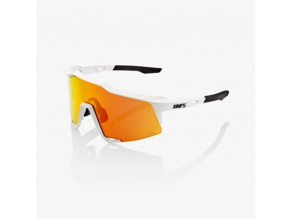 100% SPEEDCRAFT - Soft Tact Off White - HiPER Red Multilayer Mirror Lens  Športové cyklistické okuliare