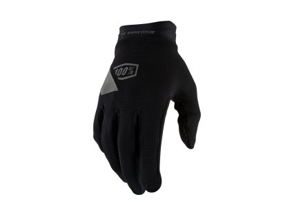 100% Ridecamp Gel Gloves Black (Veľkosť rukavíc XXL)