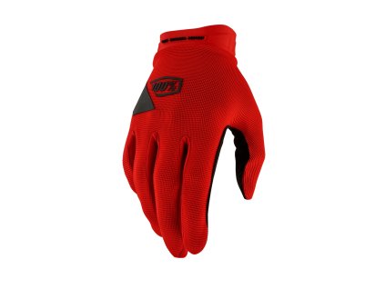 100% Ridecamp Gel Gloves Red (Veľkosť rukavíc XXL)
