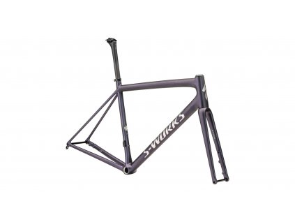 SPECIALIZED S-Works Aethos Frameset Satin 25% Violet Ghost Pearl Over Carbon/Brushed Chrome