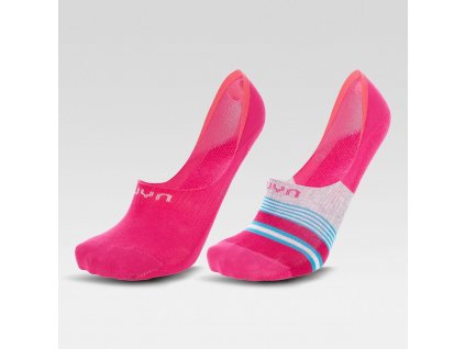 UYN Unisex Ghost 4.0 Socks 2 Pairs Pack Pink/Pink Multicolor
