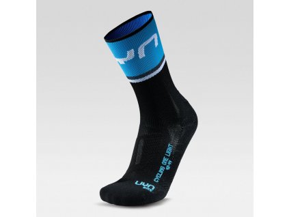 UYN Man Cycling One Light Socks B040 Black/Cobalt Blue