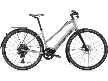 SPECIALIZED Turbo Vado SL 5.0 Step-Through EQ Brushed/Black Reflective  Trekingový elektrobicykel