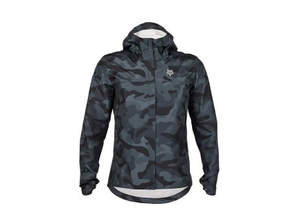 FOX Ranger 2.5-Layer Water Jacket Black Camouflage  Cyklistická bunda