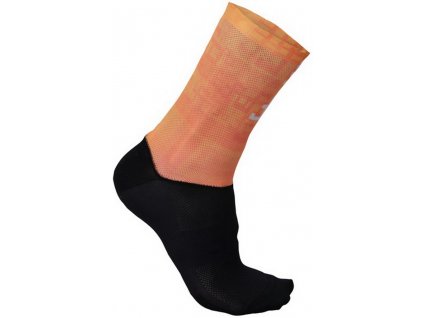SPORTFUL SAGAN LOGO ponožky oranžové (Veľkosť ponožky S)