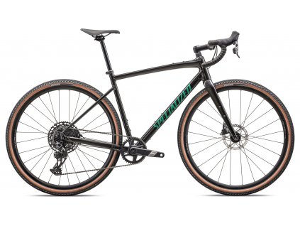 SPECIALIZED Diverge Comp E5 Gloss Metallic Obsidian/Metallic Pine Green (Veľkosť: 64cm)