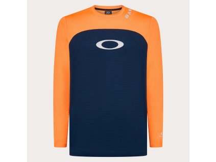 OAKLEY Free Ride RC LS Jersey Orange/Blue  Cyklistický dres s dlhým rukávom