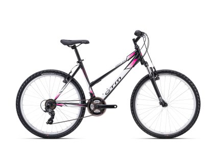 CTM Stefi 2.0 Matná Čierna/Ružová  Horský bicykel