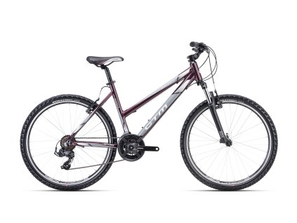 CTM Suzzy 1.0 Tmavoružová Perleť/Sivá Rekreačný horský bicykel