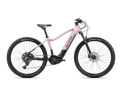 CTM Ruby Pro 27,5 Matná Čierna/Lesklá Staroružová  Horský elektrobicykel