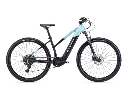 CTM Ruby X Pro 29 Matná Čierna/Tyrkysová Perleť  Horský elektrobicykel