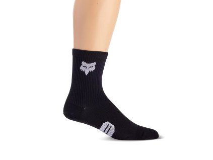 FOX 6" Ranger Sock Black  Cyklistické ponožky