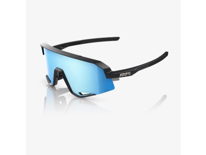 100% SLENDALE - Matte Black - HiPER Blue Multilayer Mirror Lens  Športové cyklistické okuliare