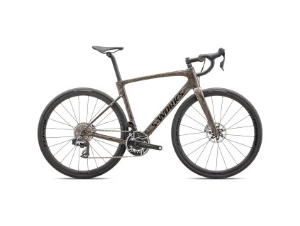 SPECIALIZED S-Works Roubaix SL8 - SRAM Red eTap AXS Gloss Taupe/Gunmetal Strata/Charcoal  Cestný bicykel
