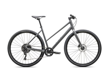 SPECIALIZED Sirrus X 3.0 Step-Through Gloss Ashen Grey/Black Liquid Metal Reflective  Fitness bicykel