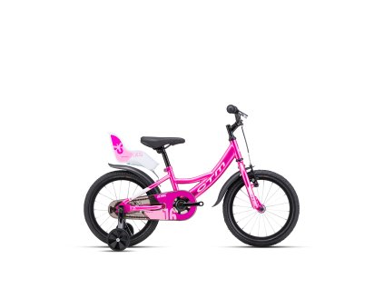 CTM Jenny Tmavoružová Perleť/Biela  Detský bicykel