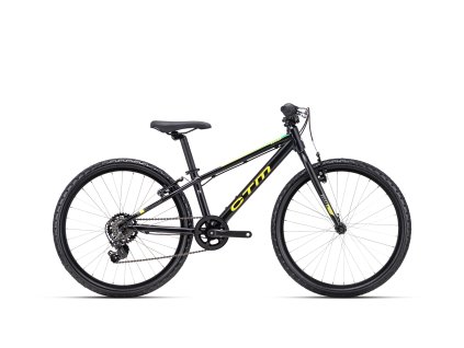 CTM Rocky 1.0 Matná Čierna/Zelená  Detský bicykel