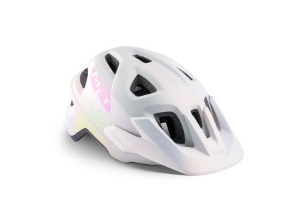 MET Eldar Iridescent White Texture/Matt Detská prilba na bicykel