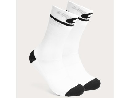 OAKLEY Cadence Socks White  Cyklistické ponožky