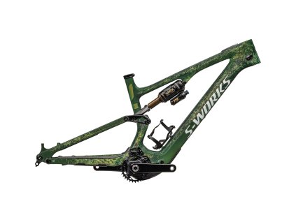 SPECIALIZED S-Works Turbo Levo SL 2 Frameset Team Yellow Tint/Pearl Impasto/Dark Moss Green/Metallic White Silver  Rám na celoodpružený elektrobicykel