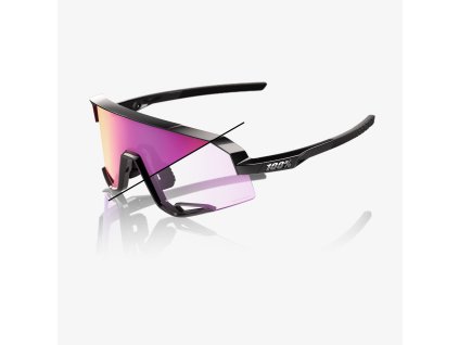 100% SLENDALE - Gloss Black - Purple Mirror Photochromic Lens  Športové cyklistické okuliare