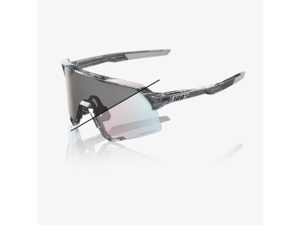 100% S3™ - Polished Translucent Grey - Rose Gold Mirror Photochromic Lens  Športové cyklistické okuliare